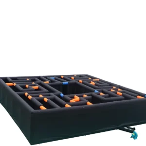 Commercial Inflatable Maze - Plain Black Open Top - 10 x 10m - P140 - product view 5