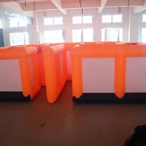 Commercial Inflatable Maze - Orange White Open Top - product view 4