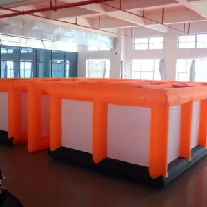 Commercial Inflatable Maze - Orange White Open Top - product view 6