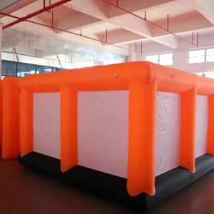 Commercial Inflatable Maze - Orange White Open Top - product view 2