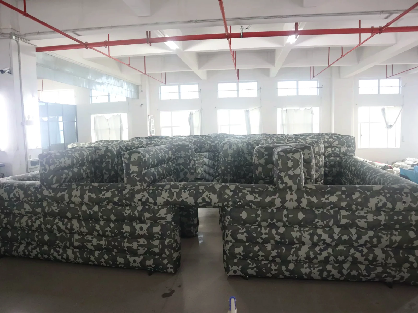 Commercial Inflatable Maze - Camouflage Low Wall - product view 1