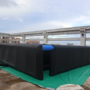 Commercial Inflatable Maze - Black Open Top Obstacle Route - product view 5