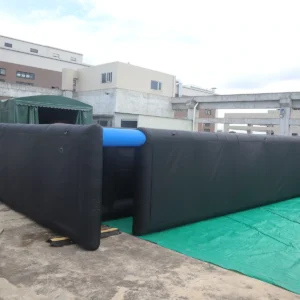 Commercial Inflatable Maze - Black Open Top Obstacle Route - product view 6