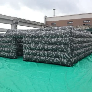 Commercial Inflatable Maze - Gray Camouflage Open Top - product view 4