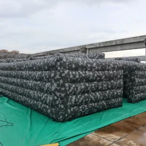 Commercial Inflatable Maze - Gray Camouflage Open Top - product view 6