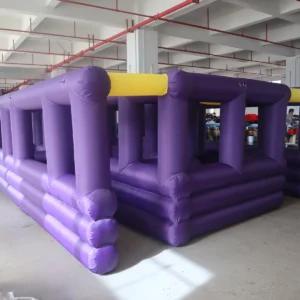 Commercial Inflatable Maze - Purple Yellow Open Frame - product view 4