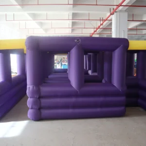 Commercial Inflatable Maze - Purple Yellow Open Frame - product view 2