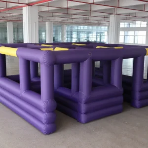 Commercial Inflatable Maze - Purple Yellow Open Frame - product view 1