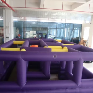 Commercial Inflatable Maze - Purple Yellow Open Frame - product view 5