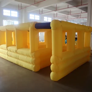 Commercial Inflatable Maze - Yellow Purple Open Frame - product view 5