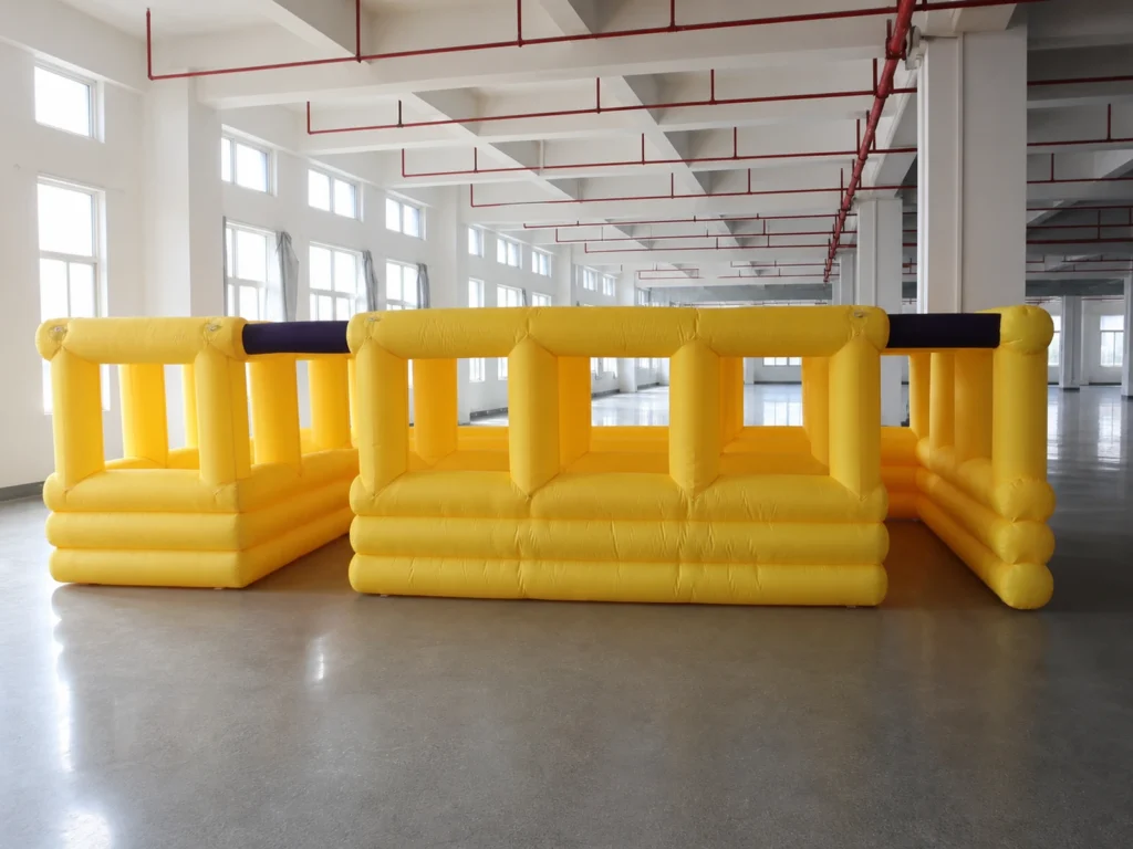 Commercial Inflatable Maze - Yellow Purple Open Frame