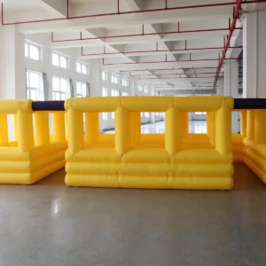 Commercial Inflatable Maze - Yellow Purple Open Frame - product view 1