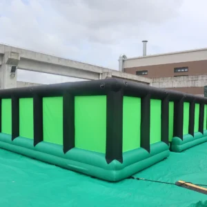 Commercial Inflatable Maze - Black Green Open Top Obstacle Route - product view 5