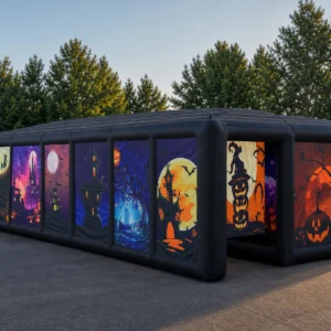 Commercial Inflatable Maze - Halloween Twin Entry Covered - product view 3