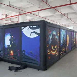 Commercial Inflatable Maze - Halloween Twin Entry Covered - product view 6