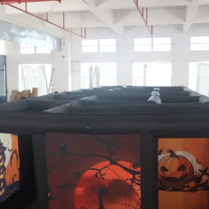 Commercial Inflatable Maze - Halloween Twin Entry Covered - product view 5