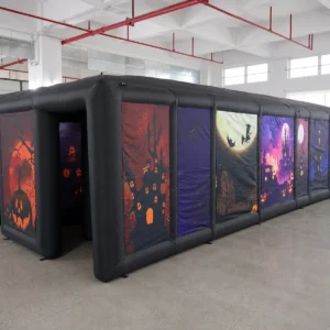 Commercial Inflatable Maze - Halloween Twin Entry Covered - product view 1