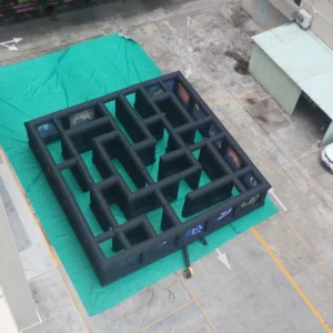 Commercial Inflatable Maze - Black Halloween Open Top Route - product view 3