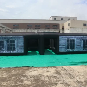 Commercial Inflatable Maze - Gray Wood Print Route - product view 3