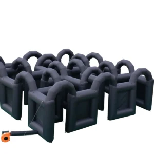 Commercial Inflatable Maze - Black Open Grid Arch - product view 1