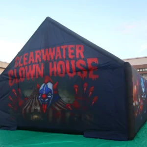 Commercial Inflatable Maze - Clown House Gable Covered - product view 2