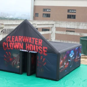 Commercial Inflatable Maze - Clown House Gable Covered - product view 1