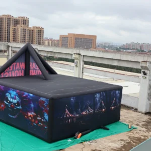 Commercial Inflatable Maze - Clown House Gable Covered - product view 4