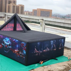 Commercial Inflatable Maze - Clown House Gable Covered - product view 3