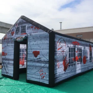 Commercial Inflatable Maze - Gray Blood Open-Top Gable Front - product view 5