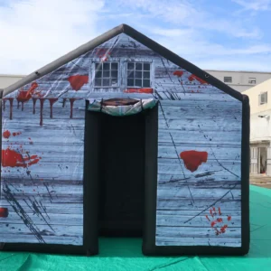 Commercial Inflatable Maze - Gray Blood Open-Top Gable Front - product view 2