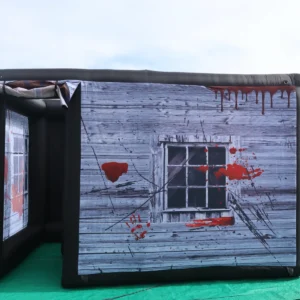 Commercial Inflatable Maze - Gray Blood Open-Top Gable Front - product view 6