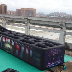 Commercial Inflatable Maze - Circus Removable Roof Double Passage - product view 3