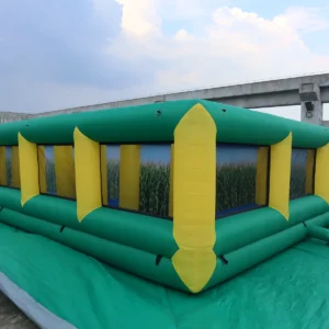Commercial Inflatable Maze - Green Yellow Corn Open Top - 10 x 10m - P165 - product view 4