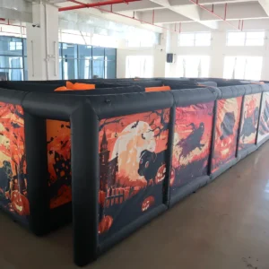 Commercial Inflatable Maze - Orange Halloween Open Top - product view 5