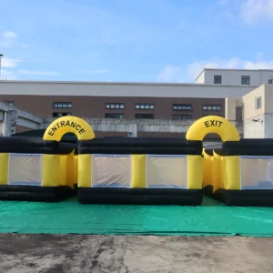 Commercial Inflatable Maze - Black Yellow Open Top - product view 4