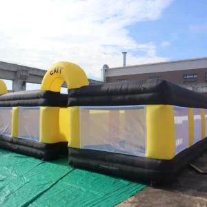 Commercial Inflatable Maze - Black Yellow Open Top - product view 5