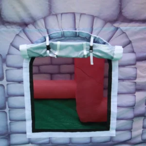 Commercial Inflatable Maze - Gray Pink Castle Open Top - product view 5