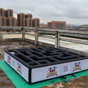 Air Science P172 10x10m White-Black Open-Top Inflatable Maze - product view 5