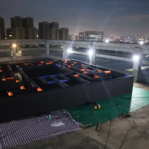 Commercial Inflatable Maze - 16x16m Black Orange Blue Open Top - product view 1
