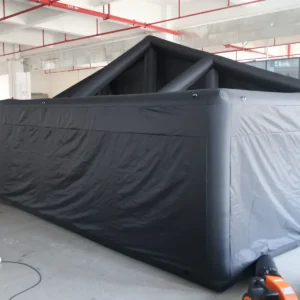 Commercial Inflatable Maze - Black Dual Passage Open Gable Frame - product view 3