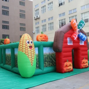 Commercial Inflatable Maze - Corn Harvest Barn Open Top - product view 1