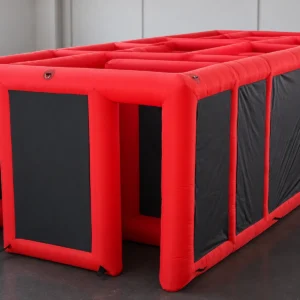Commercial Inflatable Maze - Red Black Dual Passage Open Top - product view 3