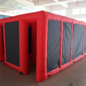 Commercial Inflatable Maze - Red Black Dual Passage Open Top - product view 2