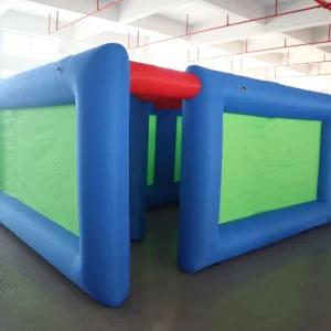 Commercial Inflatable Maze - Blue Lime Narrow Open Top - product view 1