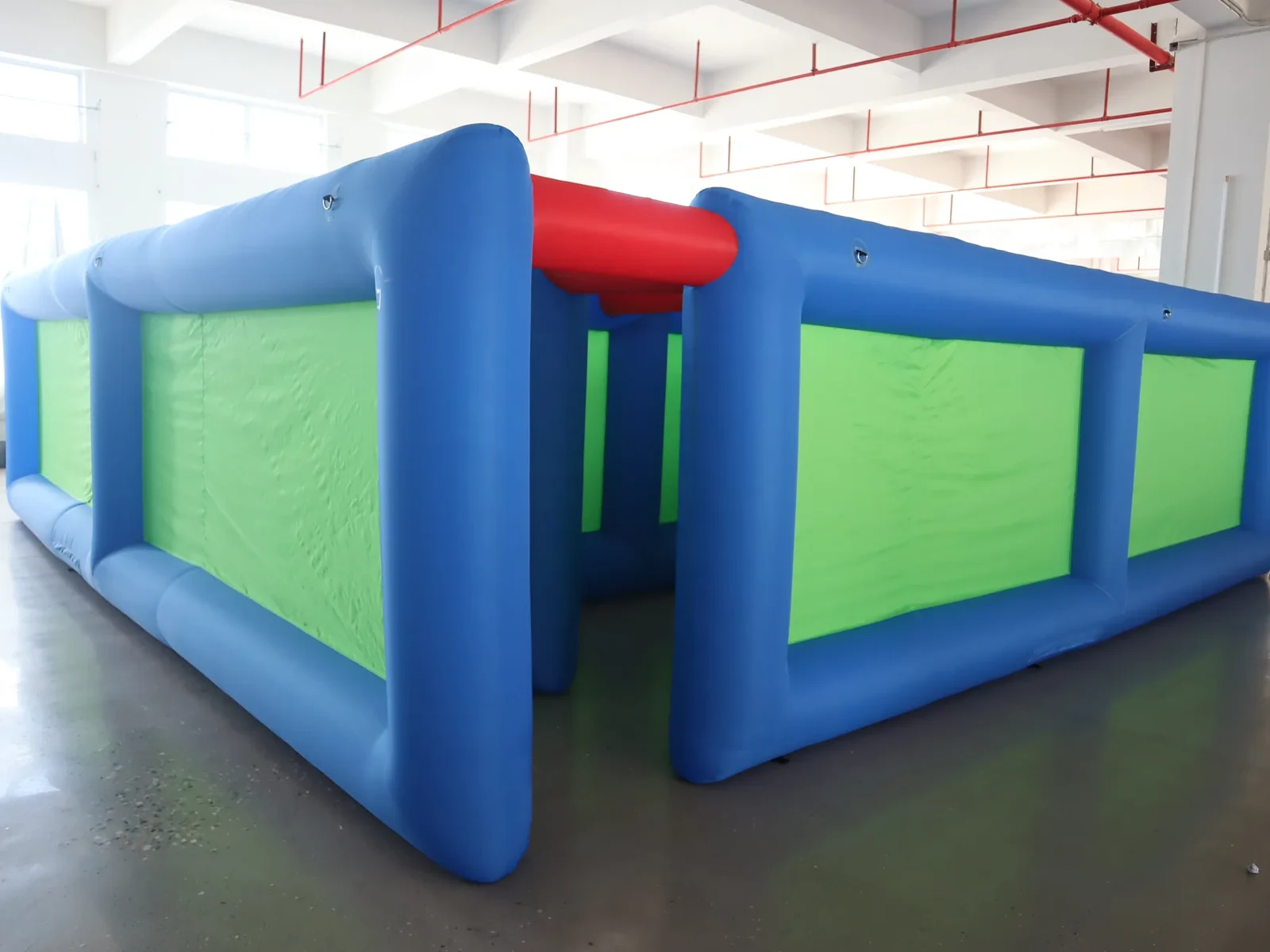 Commercial Inflatable Maze - Blue Lime Narrow Open Top - product view 1