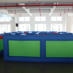 Commercial Inflatable Maze - Blue Lime Narrow Open Top - product view 5