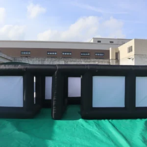 Commercial Inflatable Maze - Black White Panel Open Top - product view 4