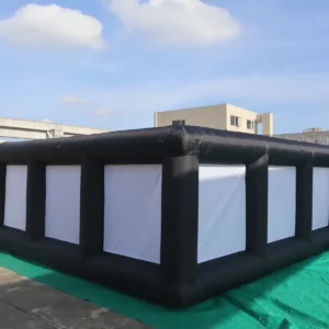 Commercial Inflatable Maze - Black White Panel Open Top - product view 1