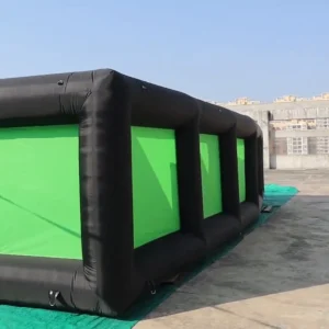 Commercial Inflatable Maze - Black Lime Green Dual Arch Open Top - product view 5