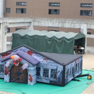 Air Science 8x8x2 commercial inflatable haunted-clown roofed maze - product view 5